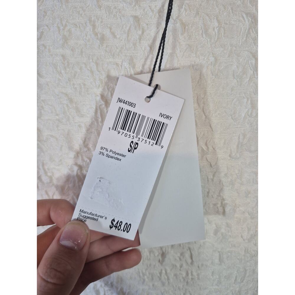 Jason Wu Cream Long Sleeve Top NWT Small - Picture 9 of 10